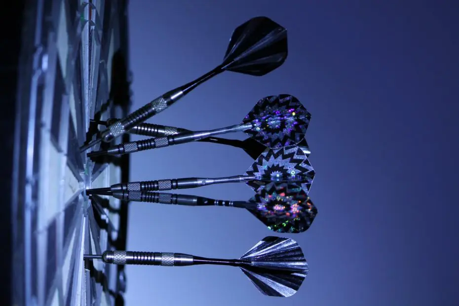 Darts in a target