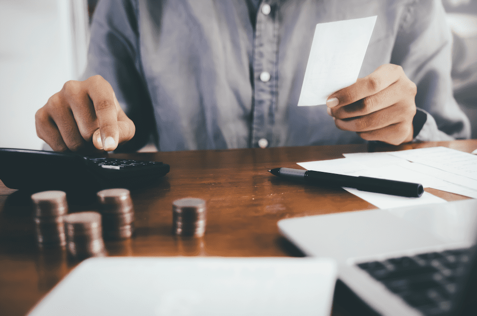 Accountant providing bookkeeping services for business