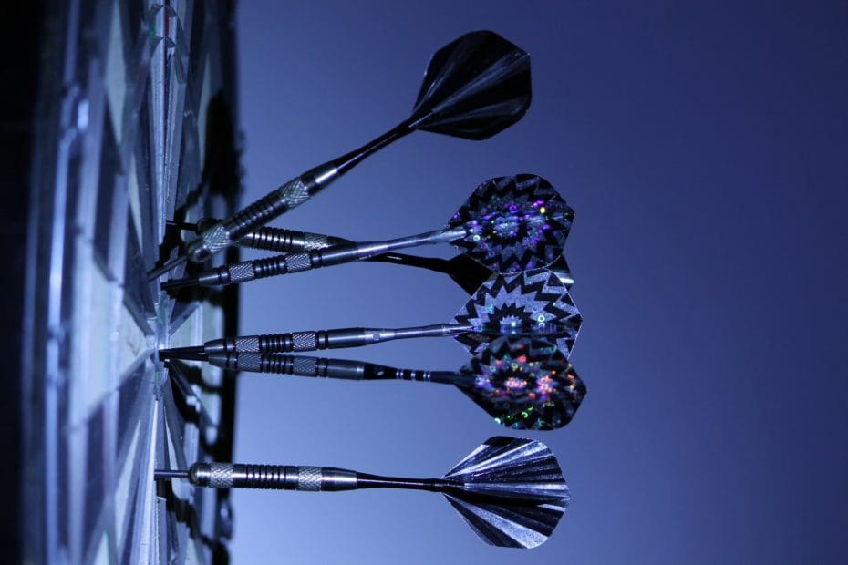 Darts in a target